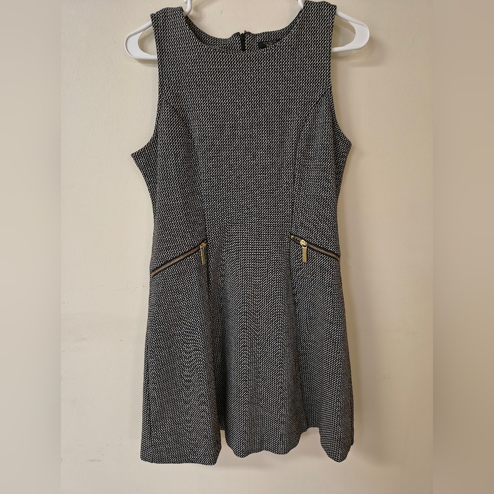 Ann Taylor Monochrome Patterned Mini Dress